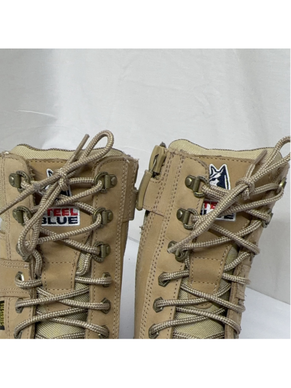 Steel Blue Southern Cross Work Boots Men US 8 Tan Steel Toe EH Slip Resistant - Picture 3 of 9